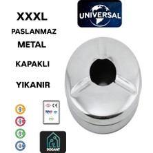 Dogant x xxl Masa Üstü Ekonomik Metal Havuzlu Kül Tablası Paslanmaz Küllük
