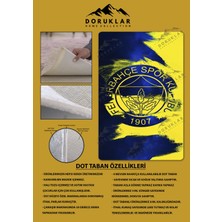 Doruklar Home Collection Kaymaz Taban Makinada Yıkanabilir Dijital Baskı Modern Desenli Genç Odası ve Çocuk Odası Halısı Dot Taban Halı