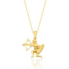 İryum Yay Burcu Altın Kolye / 22 Ayar