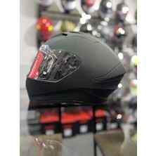 Stellar Mat Siyah Kapalı Kask