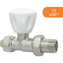 25 Adet Eca Rv3 1/2 Düz Radyatör Valfi Pex Petek Havlupan Vanası 602120722