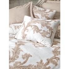 Cotton Box Loren Bej Çift Kişilik Saten Nevresim Takımı