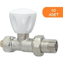 10 Adet Eca Rv3 1/2 Düz Radyatör Valfi Pex Petek Havlupan Vanası 602120722