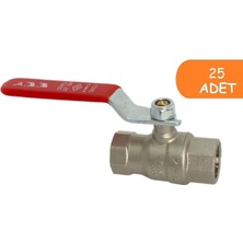 25 Adet Eca 1/2 Endüstriyel Tip Küresel  Valfi Iç Vida x Iç Vida PN25 602122187