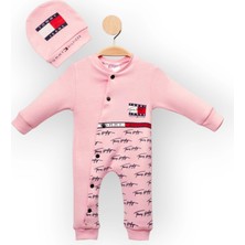 Woops Baby Marka Tomm Desen Şapkalı Tulum  6-24 Ay