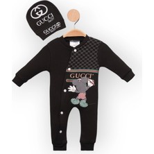 Woops Baby Marka Cuccy Desen Şapkalı Tulum  6-24 Ay