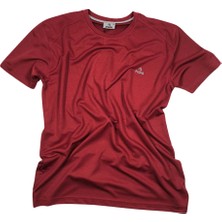 Fuba Erkek Sıfır Yaka Tişört Bordo