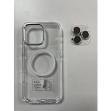 Apple Iphone 16 Pro Max Uyumlu Magsafe Destekli ve Lensli Telefon Kılıfı