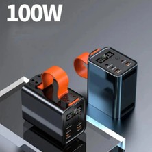 Crow'S Tech Powerbank 30.000 Mah 2x Usb-C+2xusb-A+1xdc Çıkışlı 100W Profesyonel Macbook Laptop Şarj Edilebilir