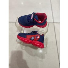 Aysun Ayakkabı Lacivert Kırmızı Anorak Ortopedik Bebek Spor Ayakkabı