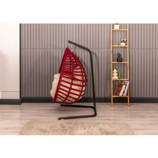 Btk Concept Armoni Tek Kişilik Çocuk Salıncak, Kırmızı, Rattan