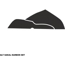 Cfmoto 250SR Karbon Stıcker Set Alt Sakal Parçalı Kaplama Etiket Modeli