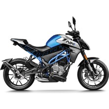 Cfmoto NK250 Orta Şase Baskılı Şimşek Mavi Stıcker Etiket Modeli