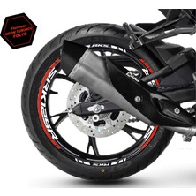 Rks (Qj Motor) Srk 125R Motosiklet Jant Iç ve Dış Set Sticker Etiket Modeli Neon Turuncu