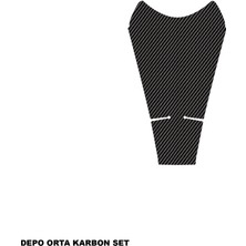 Cfmoto 250SR Karbon Stıcker Set Depo Orta Parçalı Kaplama Etiket Modeli
