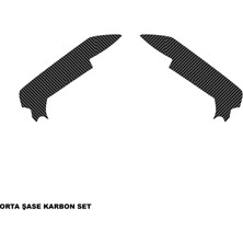 Bajaj RS200 Karbon Stıcker Set Orta Şase Parçalı Kaplama Etiket Modeli