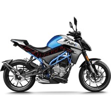 Cfmoto NK250 Orta Şase Baskılı Şimşek Kırmızı Stıcker Etiket Modeli