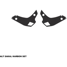 Cfmoto 250NK Karbon Stıcker Set Alt Sakal Parçalı Kaplama Etiket Modeli
