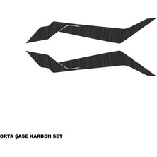 Cfmoto 250NK Karbon Stıcker Set Orta Şase Parçalı Kaplama Etiket Modeli