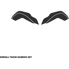 Cfmoto 250NK Karbon Stıcker Set Grenaj Takım Parçalı Kaplama Etiket Modeli