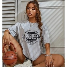Woodroffe Kadın / Kız Baskılı Gri Tshirt