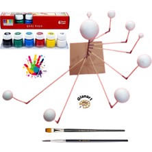 Güneş/gezegen Sistemi Boyama ve Yapım Seti 9lu Guaj Boyalı Set
