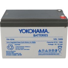 Yokohama 12VOLT-18AMPER Akü YH-121.8 (181X76X167MM)