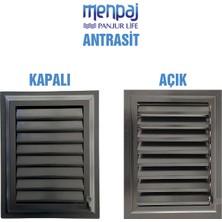 Wood Retro Menpaj Panjurlife Havalandırma Menfez Panjur Antrasit Renk