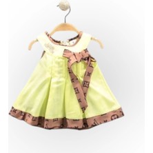 Baby Marka Wilton Desen Kurdelalı Kız Elbise Kız 1-5 Yaş