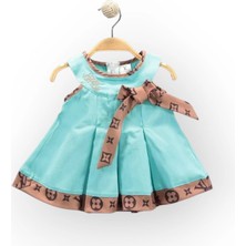 Baby Marka Wilton Desen Kurdelalı Kız Elbise Kız 1-5 Yaş