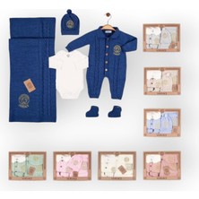 Baby Marka Versay Desen Triko Set Unisex 0-6 Ay