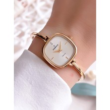 Essence Vintage Seri Küçük Kasa Çelik Kararma Renk Atma Yapmaz Kadın Kol Saat+Bileklik BD1222.110