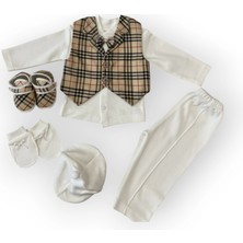 Baby Marka Borberi Desen Mevlütlük Set Unisex 0-6 Ay