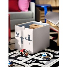Çocuk Odası Düzenleyici Kutu Seti 26 x 37 x 26  cm  Ikea Oyuncak Düzenleme Saklama Kutusu