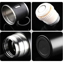 Stell Outdoor Portatif Bardak Paslanmaz Çelik Termos Bardak Seti Gümüş Inox