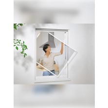 Akpen Sabit Tak -Çıkar Pencere Sinekliği Beyaz  max.70 cm x 130 cm (İstenilen Ölçüde)