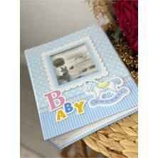 Rabsev 10x15cm 200 Fotoğraf Kapasiteli Lüks Pencereli Bebek Fotoğraf Albümü Pp46200-2-m