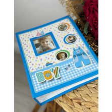 Rabsev 10x15cm 200 Fotoğraf Kapasiteli Lüks Pencereli Bebek Fotoğraf Albümü Rs462003-m