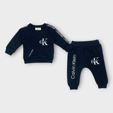 Woops Baby Marka Baskılı Kelvin Desen Ikili Takım Unisex 6-24 Ay