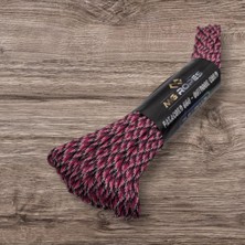 Mg Ropes Polyester Paracord Ip 660 Lb 4 mm Fuşya Desenli 30 Metre