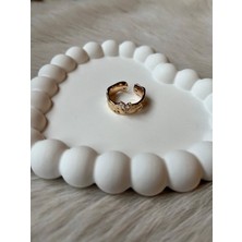 Deniz Erkul Jewelry Xuping Ayarlamalı Vintege Taşlı Yüzük