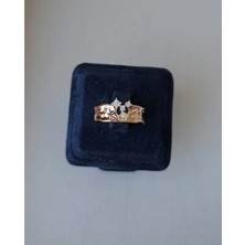 Deniz Erkul Jewelry Xuping Ayarlamalı Vintege Taşlı Yüzük