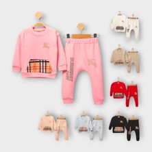 Baby Marka Baskılı Borberi Desen Ikili Takım Unisex 6-24 Ay