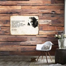 Ahşap Retro Mdf Poster , Komik Sözler , Duvar Yazıları , Manzara ,  Tarih , Edebiyat - TBL0551