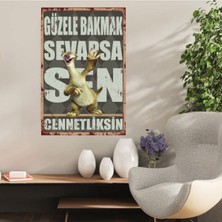 Ahşap Retro Mdf Poster , Komik Sözler , Duvar Yazıları , Manzara ,  Tarih , Edebiyat - TBL0811