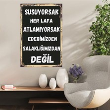 Ahşap Retro Mdf Poster , Komik Sözler , Duvar Yazıları , Manzara ,  Tarih , Edebiyat - TBL0806