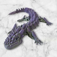 Dna Studio 3D Dragon Yeşil Mor Figür