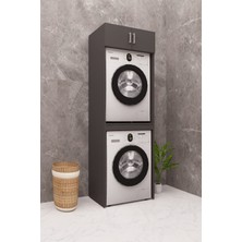 Demirbal Mobilya Mdf Çamaşir Maki̇nesi̇ Dolabi Kurutma Maki̇nesi̇ Dolabi Çekmeceli̇