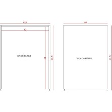 Demirbal Mobilya Mdf Çamaşır Makinesi Dolabı