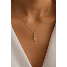 Sefa Kuyumculuk 14 Ayar Altın Kutup Yıldızı Kolye